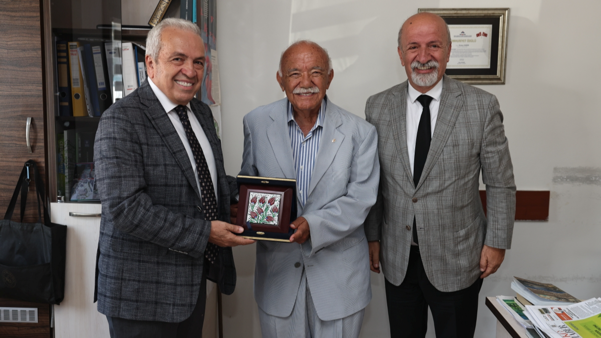 Şadi Özdemir Projeleri - Başkan Şadi Özdemir’den Erdem Saker’e ziyaret | 