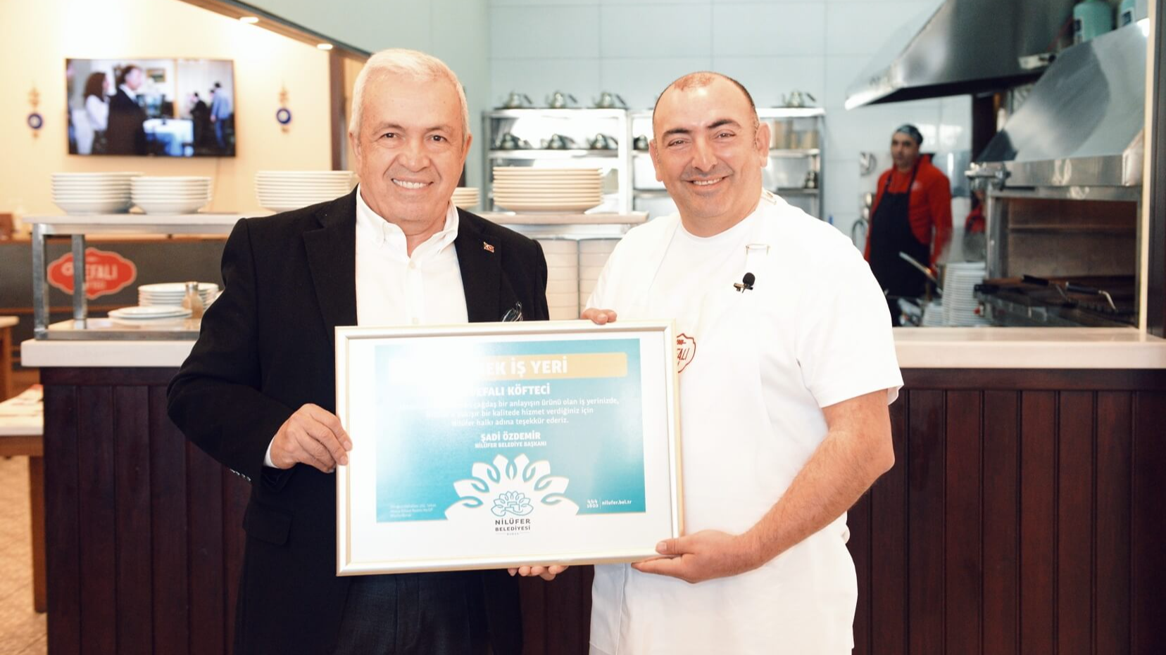 Şadi Özdemir Projeleri -   “Örnek İşyeri Belgesi” Vefalı Köfteci'nin | 