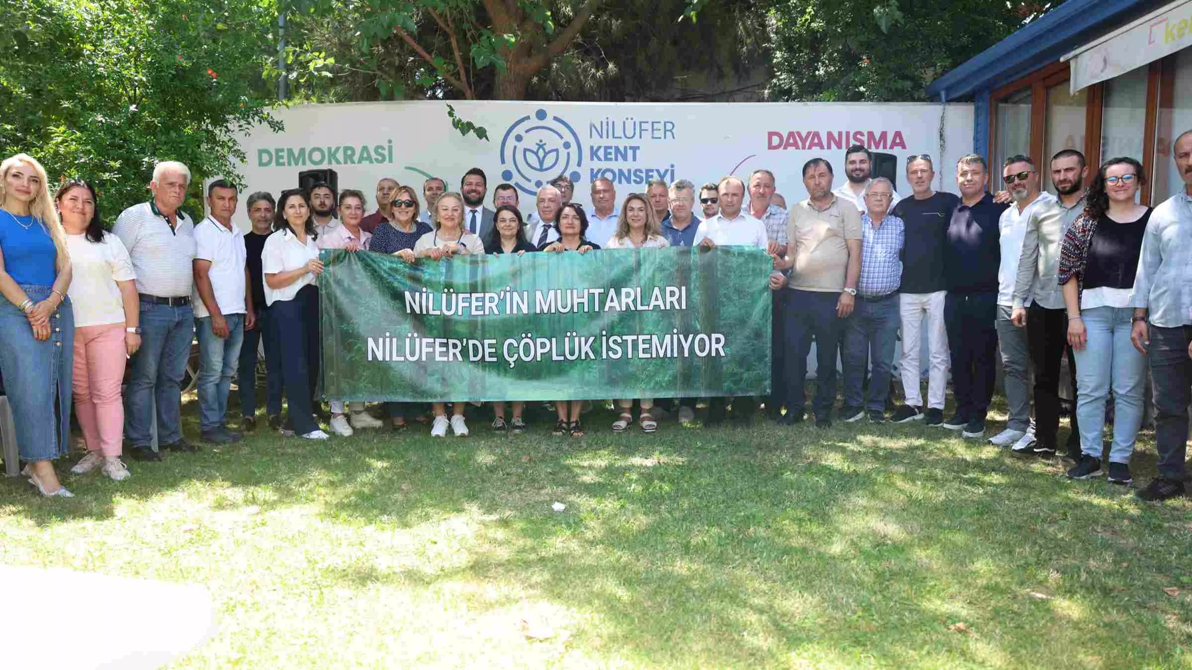 Şadi Özdemir Galeri - 26 Haziran 2026 Fotoğraflar - Nilüfer'de katı atık tesisine karşı tek ses: Çöplük istemiyoruz