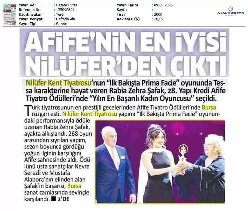 Şadi Özdemir Galeri - Gazete Bursa 