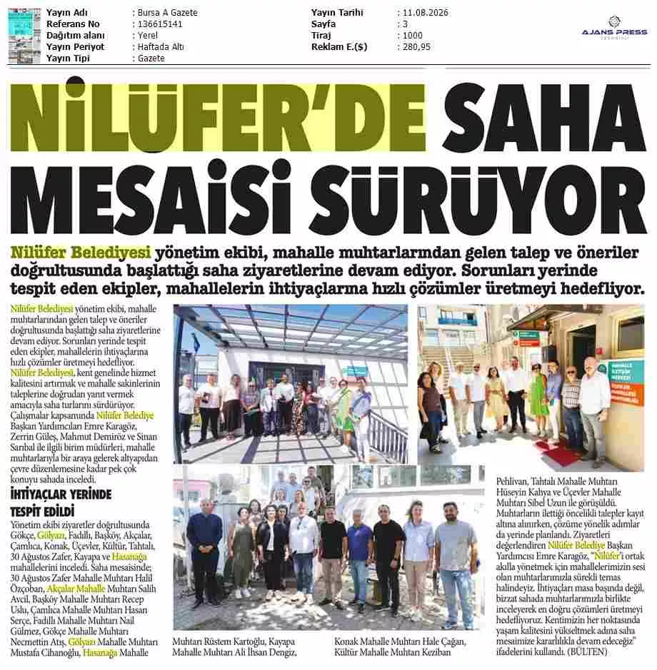 Şadi Özdemir Galeri - Bursa A Gazete 