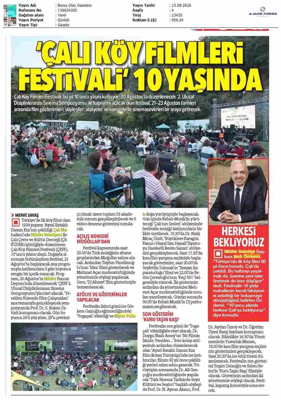 Şadi Özdemir Galeri - Bursa Olay Gazetesi 