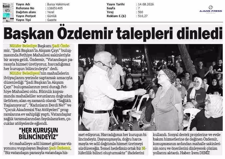 Şadi Özdemir Galeri - Bursa Hakimiyet 