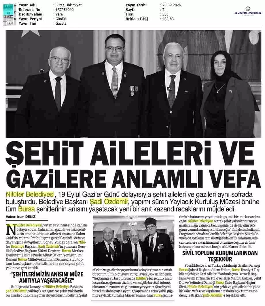 Şadi Özdemir Galeri - Bursa Hakimiyet 