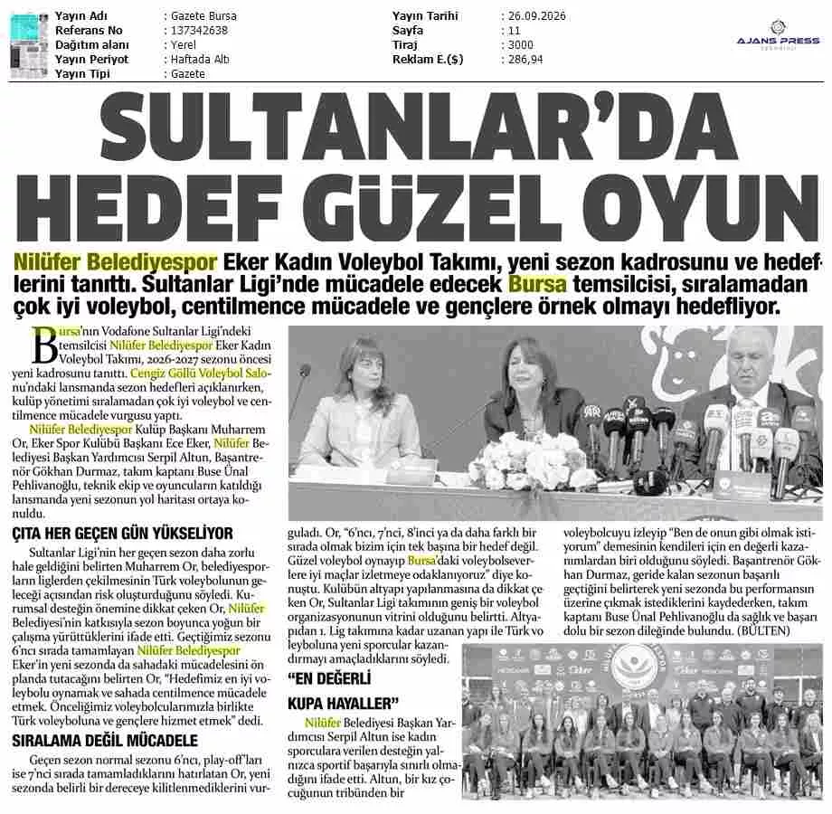 Şadi Özdemir Galeri - Gazete Bursa 