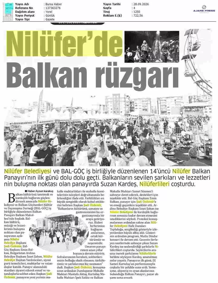 Şadi Özdemir Galeri - Bursa Haber 